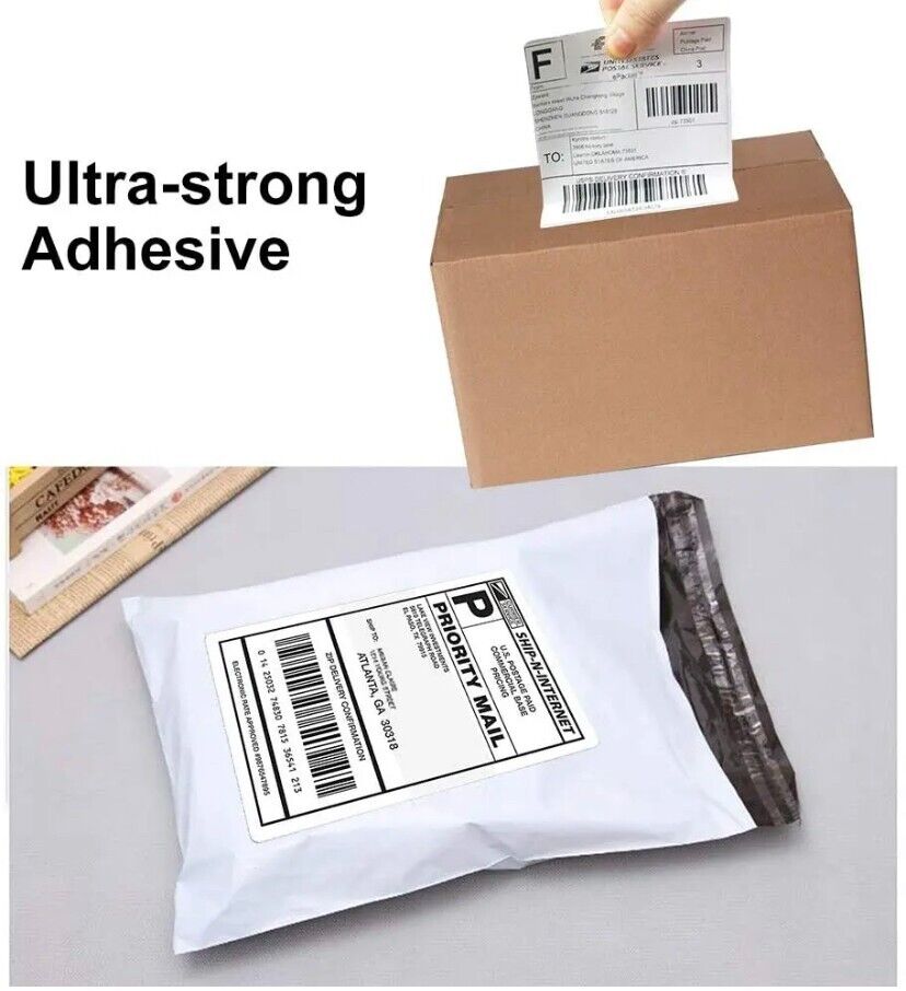 4 Rolls 4x6 Direct Thermal Shipping Labels - 250 per roll - 1000 labels