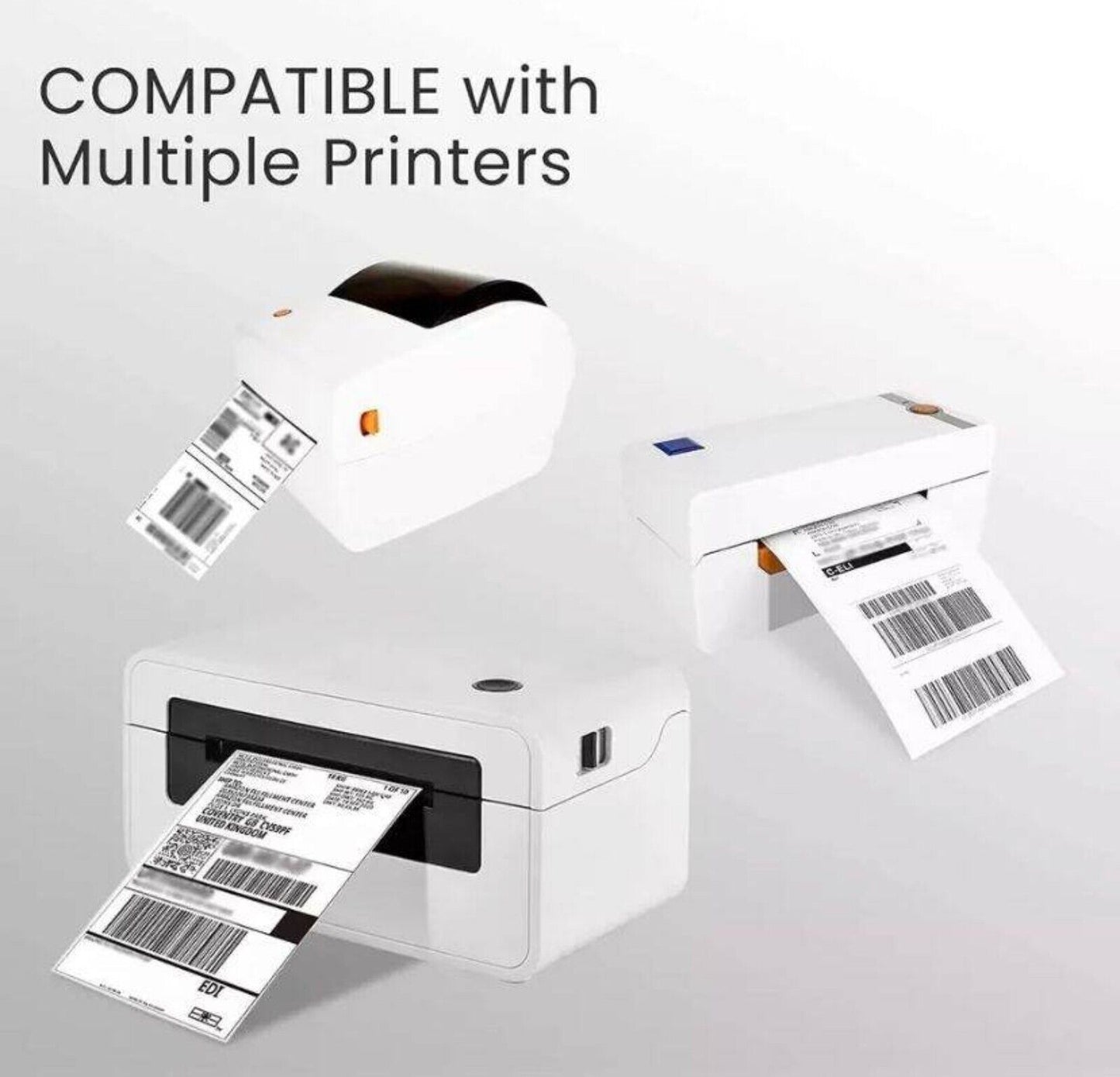 4 Rolls 4x6 Direct Thermal Shipping Labels - 250 per roll - 1000 labels